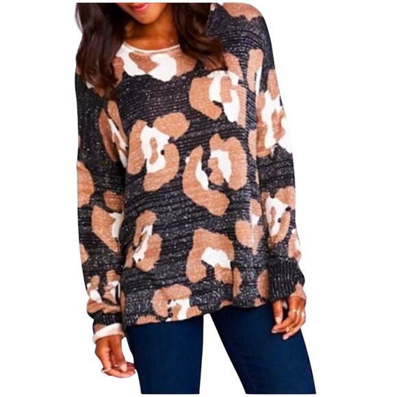 Show Me Your MuMu Sweaters - Show Me Your Mumu Cheetah Oversized Sweater Size Small